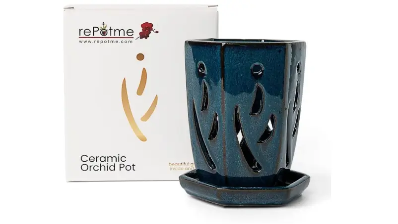 rePotme Ceramic Orchid Pot